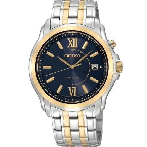 Seiko Men's Blue Dial Two-Tone Stainless Steel Watch - Picture 1 of 6